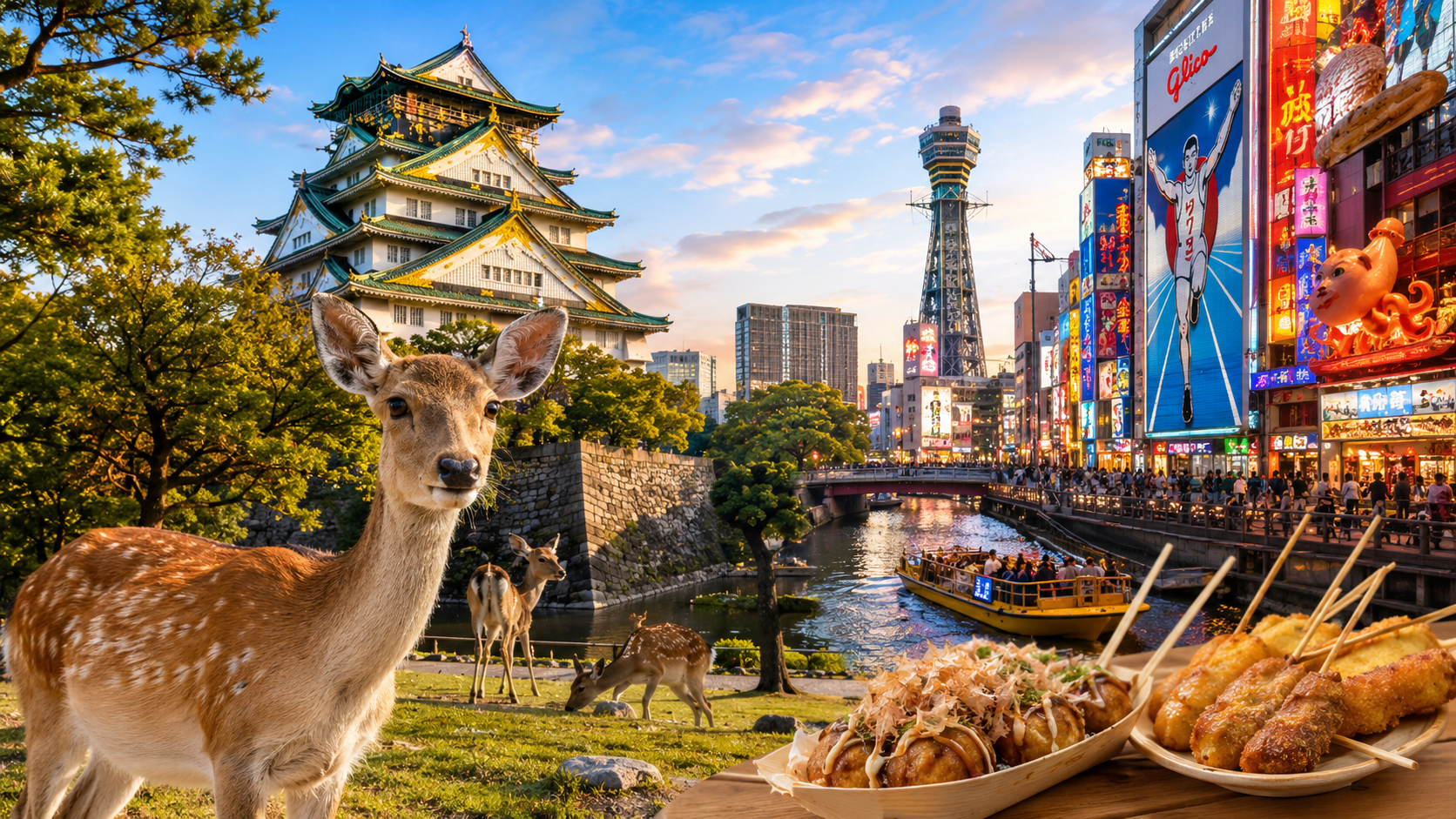 大阪市内＋奈良公園観光8時間